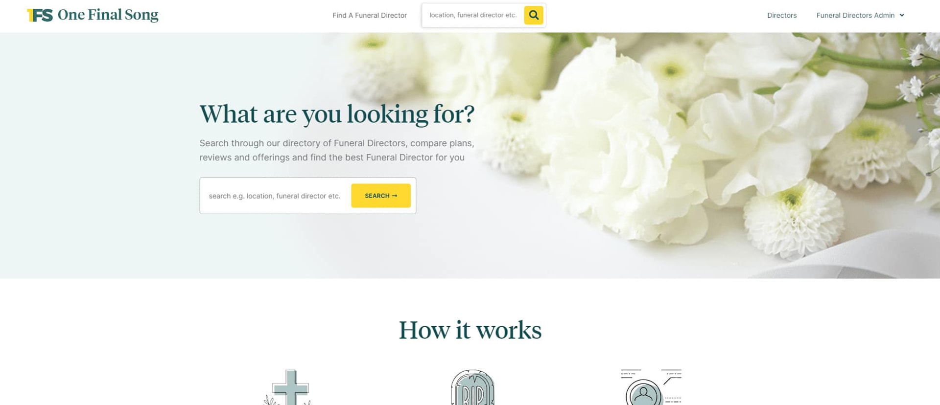 FUNERAL PLANNING AND DIRECTOR SERVICES WEBSITE DESIGN